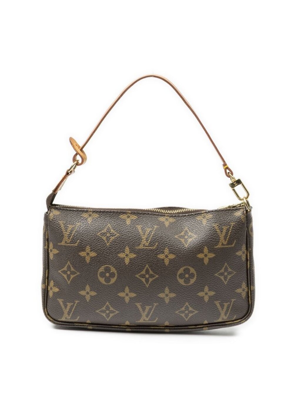 Louis Vuitton Pochette Brown Monogram Canvas Handbag